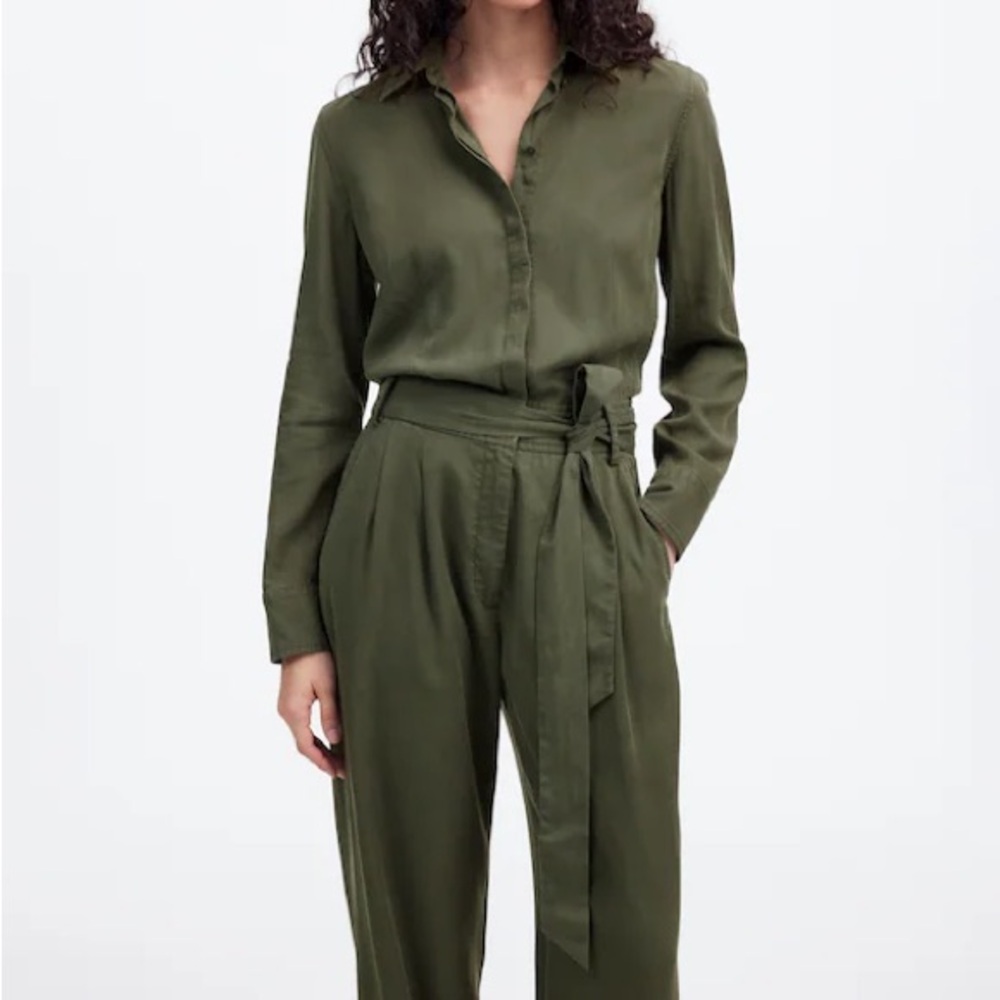 Olive Green Women's Jumpsuit